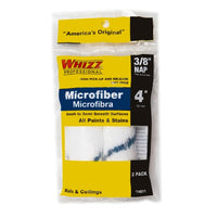 Whizz 4" x 3/8" Microfiber Roller Cover - 2 PACK